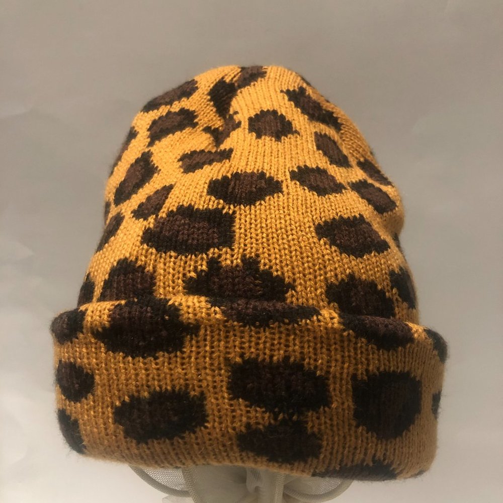 Chunky Leopard Beanie